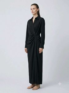 Black Bodycon shirt dress