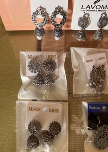 9 Assorted Jhumka &amp; Ethnic Earrings Set