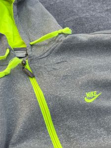 Nike Grey Zip-Up Hoodie