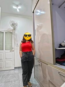 Zara Faded Black Mom Jeans