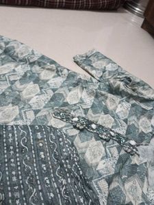 Elegant Printed Kurta Set with Dupatta
