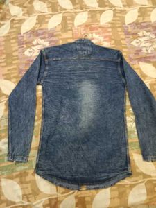 Stylish Superman Denim Jacket with Front Zipper