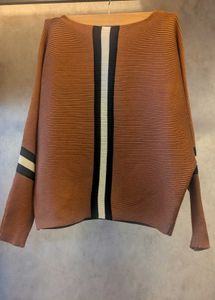 Striped Brown Top (M)