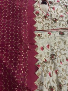 Embroidered silk Lehenga Choli Set