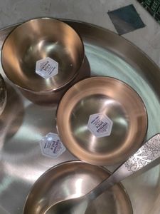 🍽️🪙😍 Rajwadi Kansa/ Kansi Dinner Set Pure Kansa