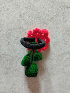 Handmade Crochet Flower Hair Clip