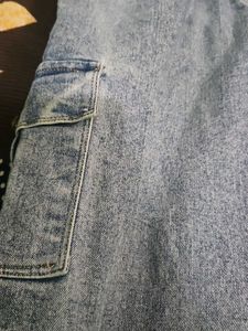 Light Wash Cargo Jeans
