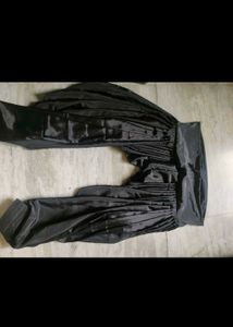 crepe salwar suit black