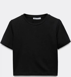 Zara Black Crop Top