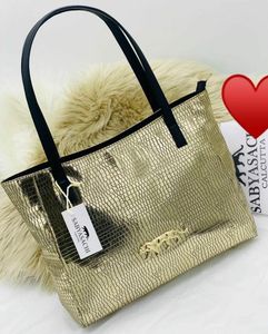 Sabyasachi Black Croc Tote Bag