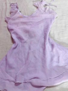 y2k Floral lavender mini dress