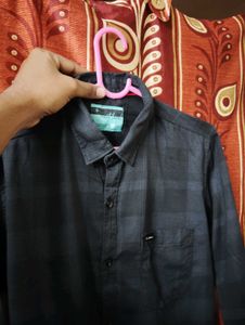 Men's Black Checkered Shirt