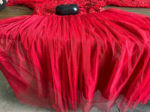 Sparkling Red Sequin Gown