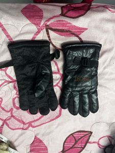 Black Winter Sport snow waterproof Gloves