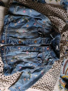 Cute Embroidered Denim Jacket