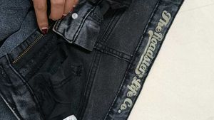 Washed grey Denim Jeans