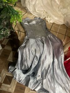 Elegant Grey Embellished Gown🦋🎀🧚🏻‍♀️