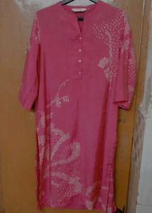 Coral Bandhani Print Tunic