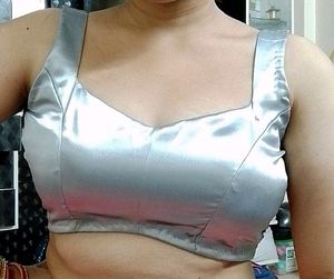 Backless Dori Blouse (Silver Grey )