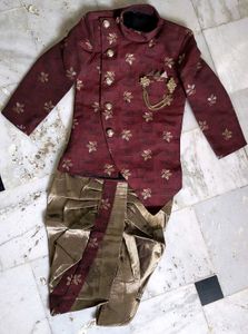 Boys Ethnic Sherwani Dhoti Set
