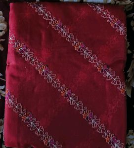 Rani colour saree