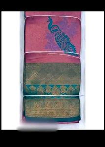 semi kanchi ✨Elegant Peacock Saree