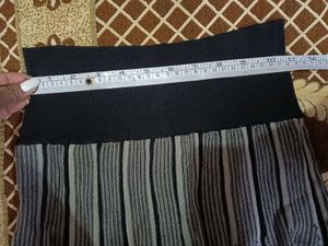 Striped Knit Mini Skirt