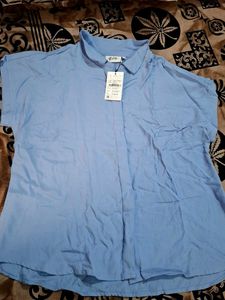 Light Blue Collared Blouse