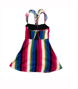 Forever 21 Multi colored Striped Mini Dress