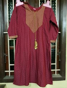 Maroon Kurta Set with Dupatta ❤️
