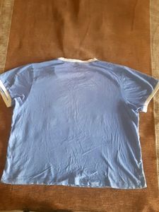 Blue Graphic Butterfly T-Shirt