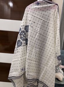 Elegant Embroidered White Kurta