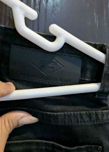 Flared Black Denim Jeans