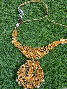Elegant Matte Finish Laxmi Pendent Jewellary
