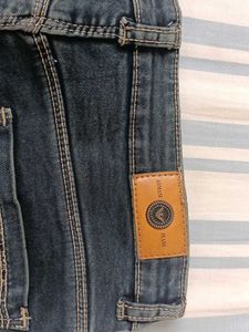 Women's Dark Wash Cargo Jeans