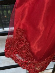 girls Red Lace Dress