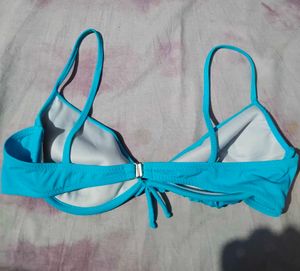 Blue Halter Neck Bikini  bra