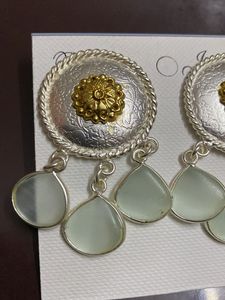 Boho Silver & Gold Dangle Earrings