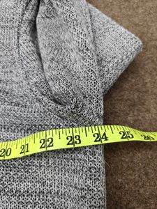Men's Grey Knit Zip-Up Hoodie
