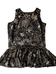 Chic Floral Sleeveless Peplum Top