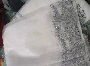 Elegant white beautiful saare for you only