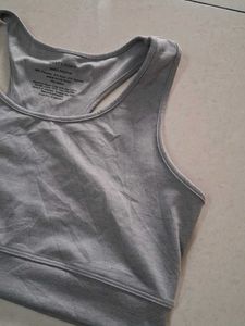 Grey Sports Bra