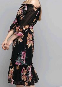 Floral Off-Shoulder Dress