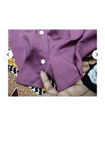 Chic Purple Button-Up Top