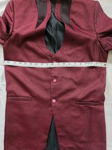 Stylish Maroon Ethnic Jacket with Pant