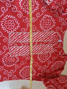 Bandhani Print "Yufta" Cotton Kurta Set