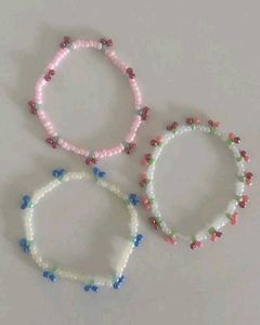 Cute Beaded Bracelets Set(3)