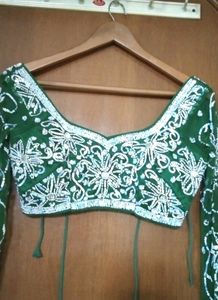 New Heavy Sequence Green Lehnga Set