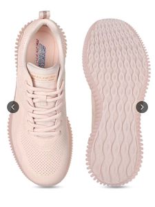 Pink Skechers Memory Foam Sneakers