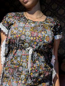 Boho Printed Kaftan Style Top | Comfortable Casual